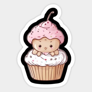 Cute Cupcake Sticker